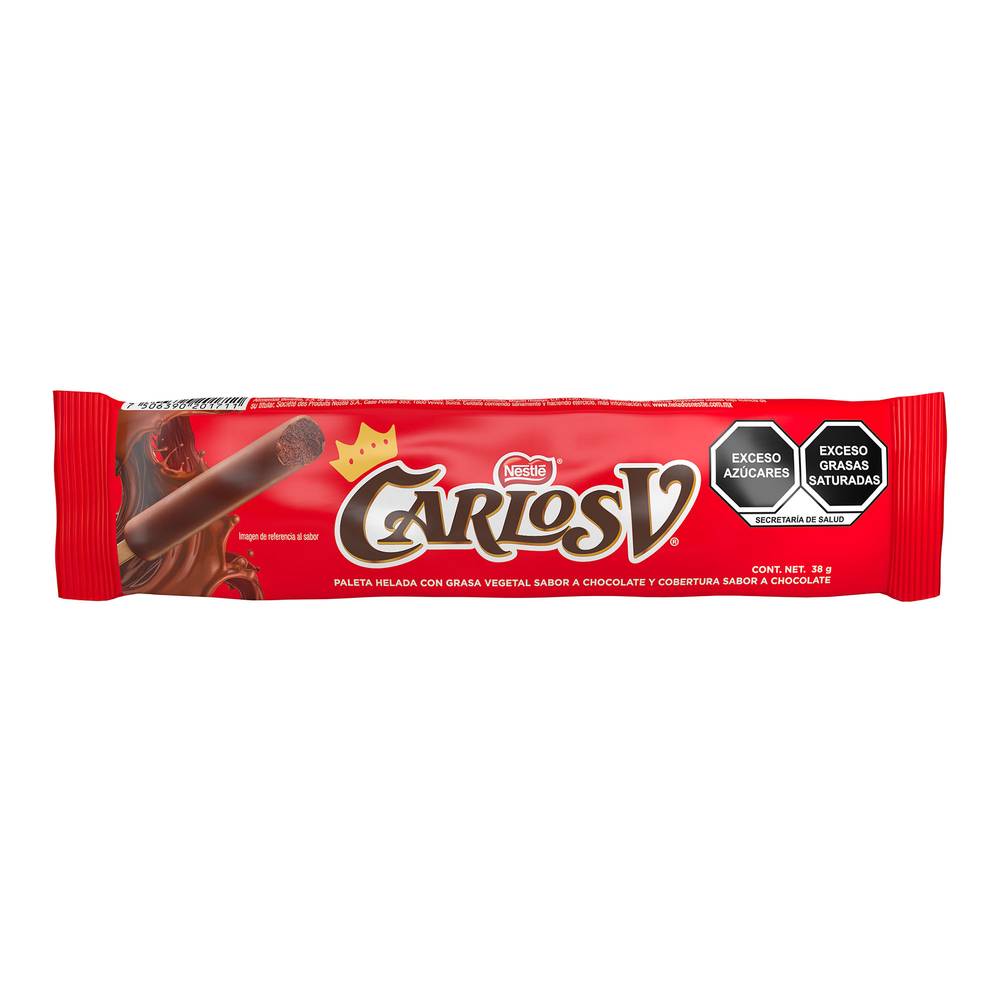 Carlos v paleta de chocolate (1 pieza)