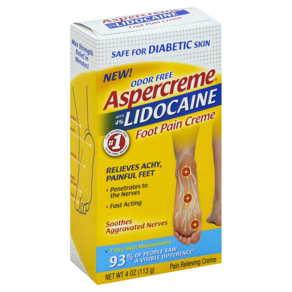 Aspercreme Lidocaine Foot Pain Creme