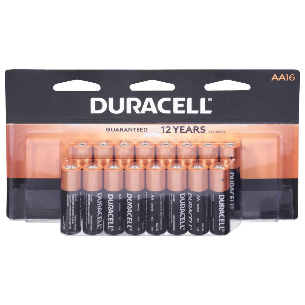 Duracell 12 Years Guaranteed Alkaline Batteries (16 ct)