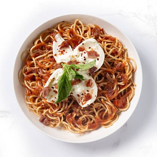 Burrata & Prosciutto Spaghetti