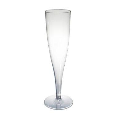 Party Essentials - 5 oz Clear Plastic Champagne Flutes - 10 ct pkgs