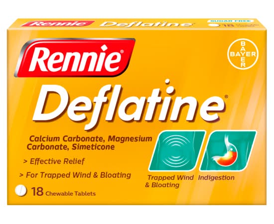 Rennie Deflatine Chewable Tablets (18 pack)