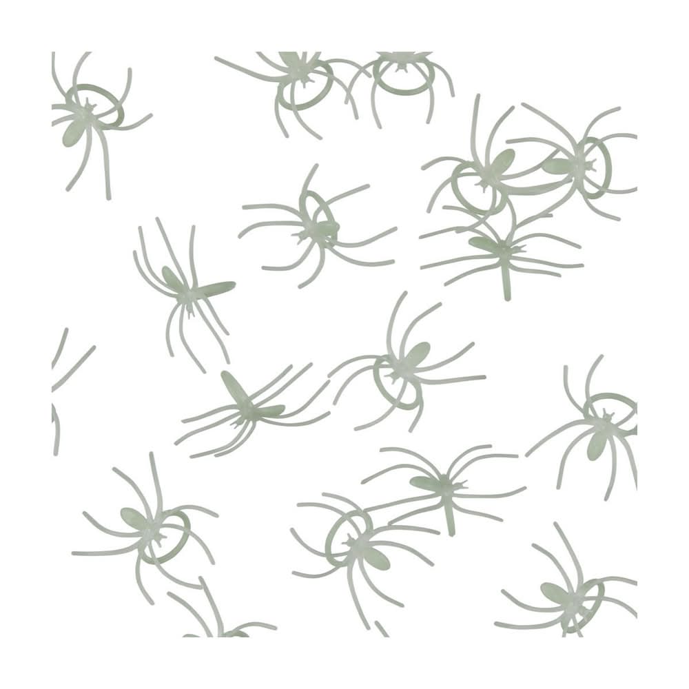 Halloween Plastic Spider Rings 25 Ct 2 Assorted Colors