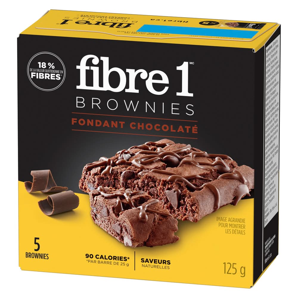 Fibre one brownies au fudge au chocolat - chocolate fudge brownies (5 unités)