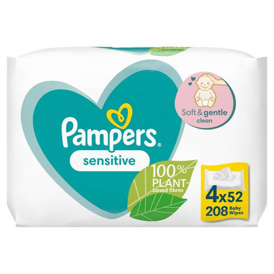 Pampers Sensitive Baby Wipes 4pk