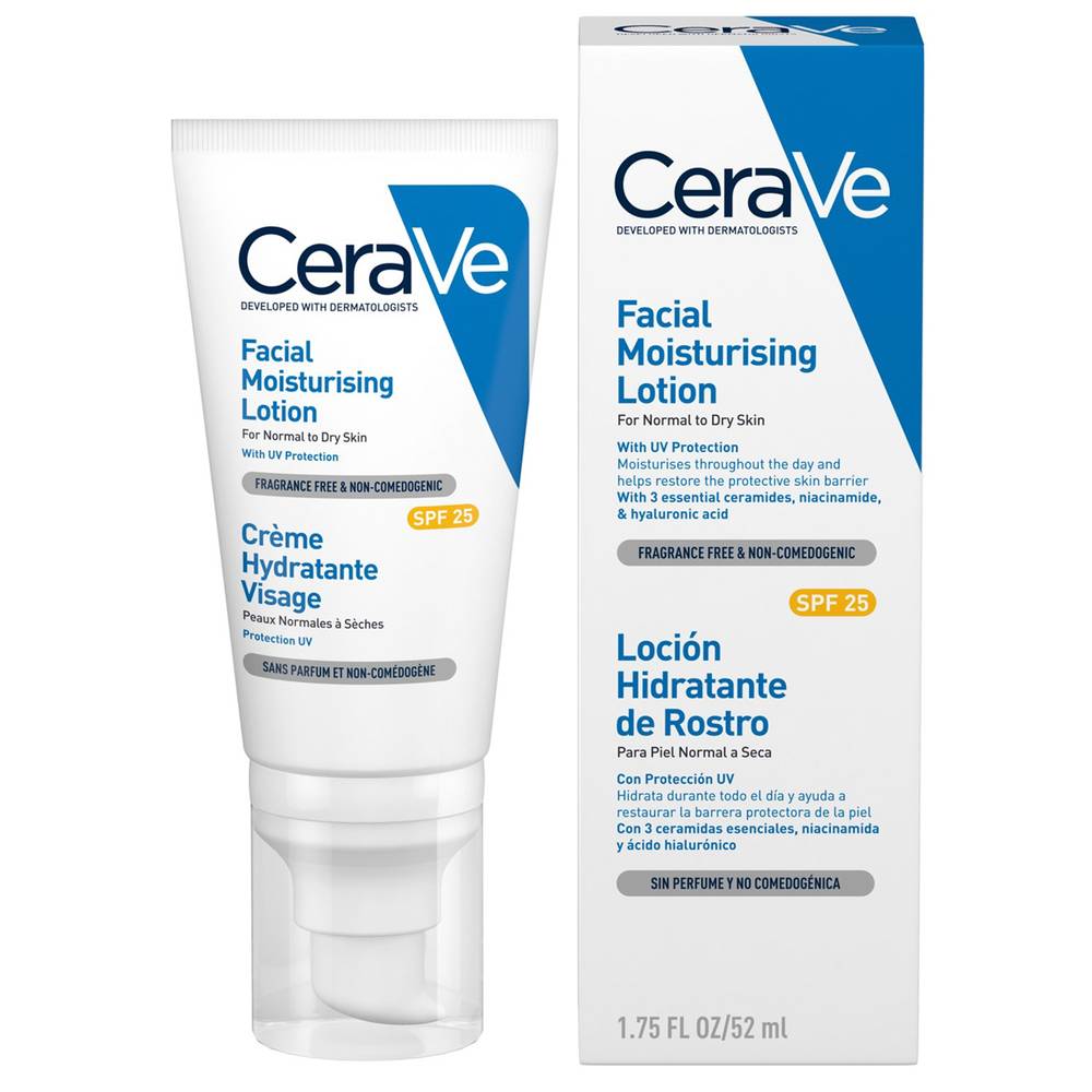 CeraVe · Loción hidratante de rostro am (52 ml)