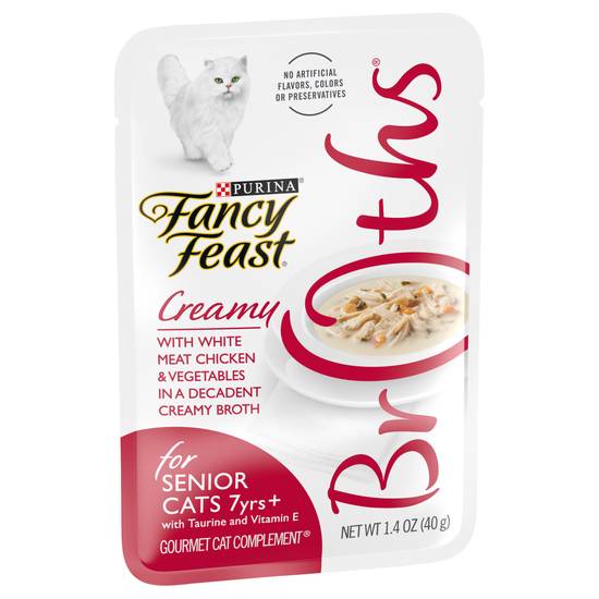Fancy Feast Purina Broths Creamy With Chicken Wet Cat Food