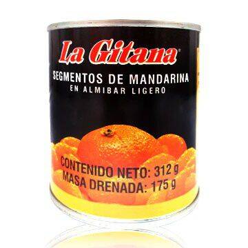 La gitana trozos de mandarina en almíbar ligero (312 g)