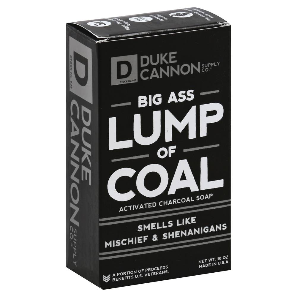 Duke Cannon Activated Charcoal Soap Big Ass Lump Of Coal