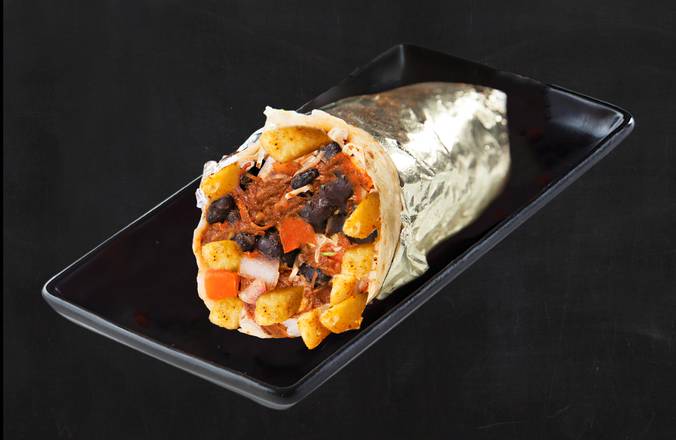 California Slow-Cooked Pulled Beef Burrito