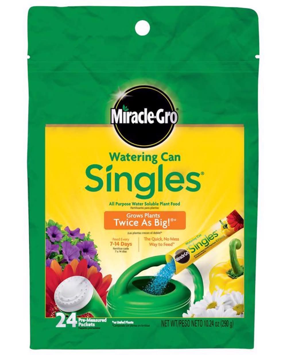 Miracle-Gro Watering Can Singles Powder Plant Food 24 Pk