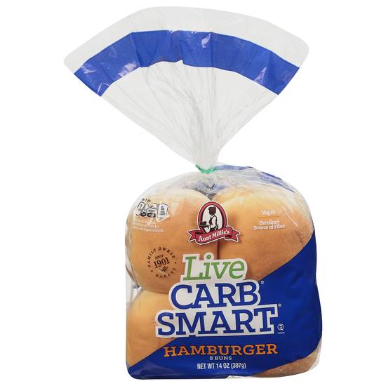 Aunt Millie's Live Carb Smart Hamburger Bun (8 ct)