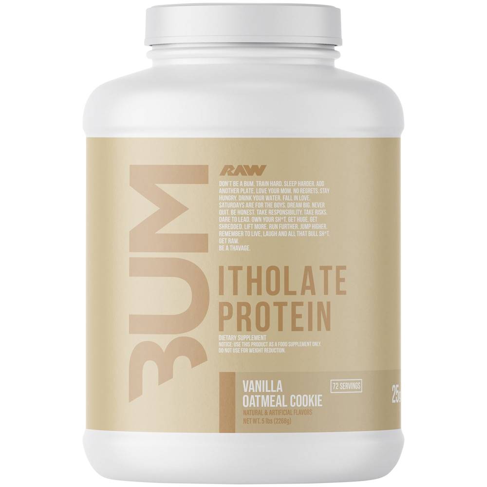 RAW Itholate Protein Powder, Vanilla Oatmeal Cookie (5 lbs)