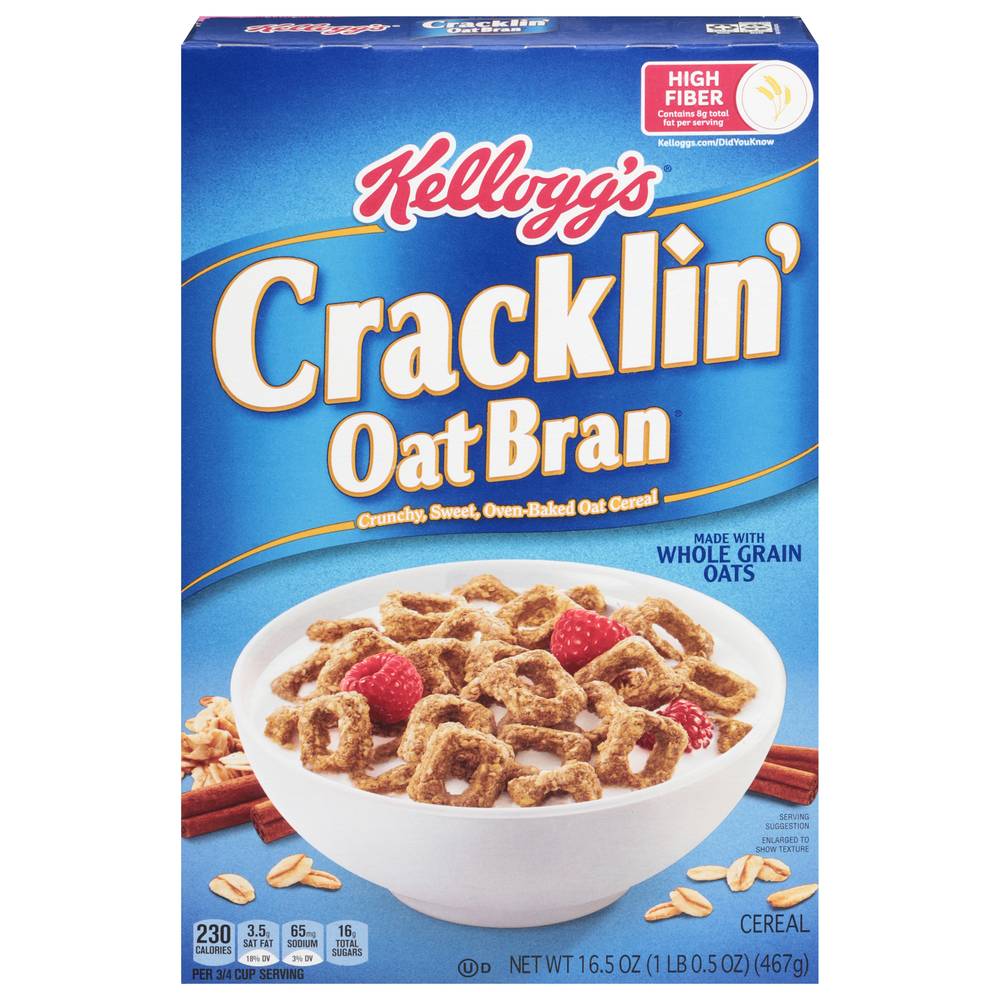 Kellogg's Cracklin' Oat Bran Original Breakfast Cereal