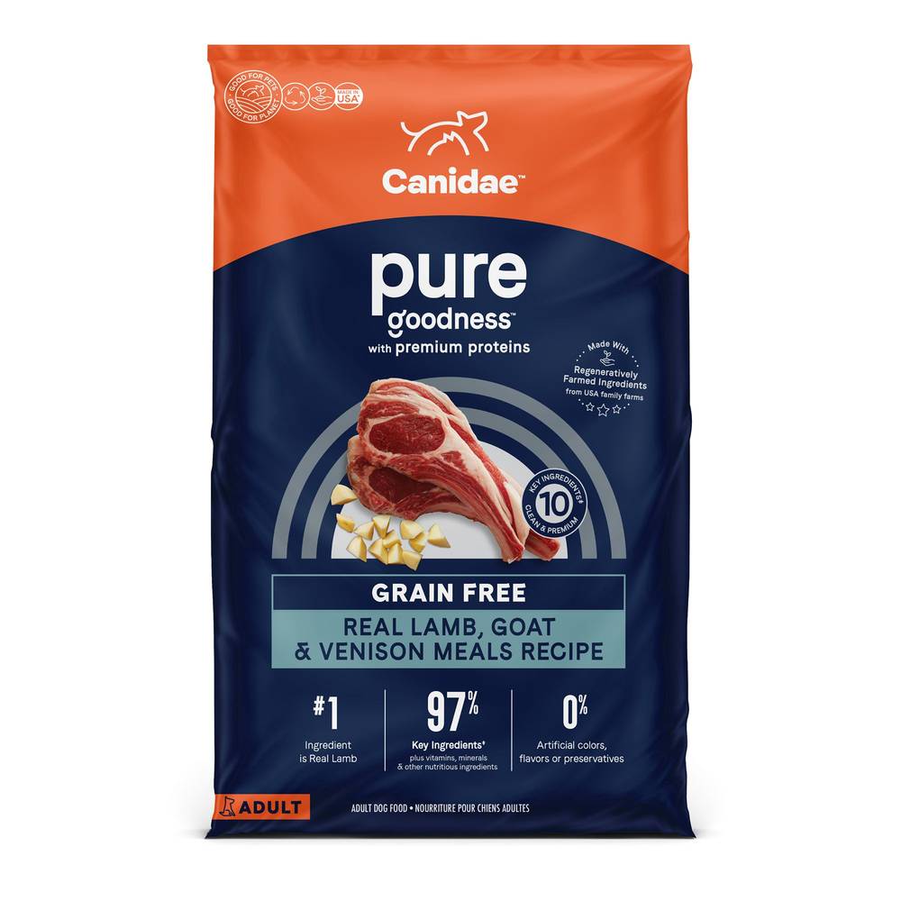 Canidae Pure Dry Adult Dog Food (lamb-goat-venison)