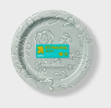 up&up Modern Geometric Paper Plates, 6.8 in (58 ct)