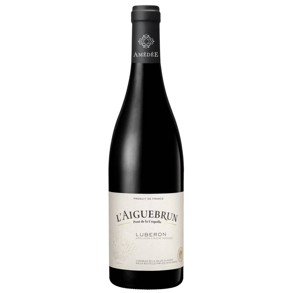 Vin Rouge Côtes Du Rhône Lubéron Grenache AOC L'AIGUEBRUN - la bouteille de 75cL