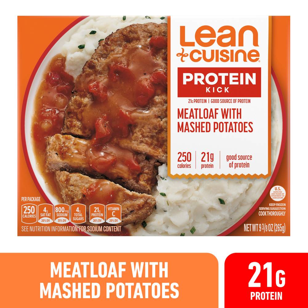 Lean Cuisine Features Meatloaf With Mashed Potatoes