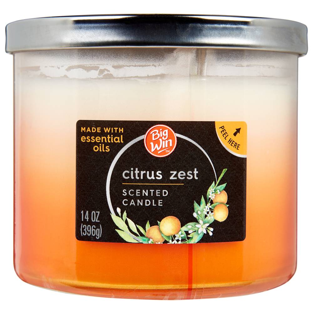 Big Win Candle, Citrus Zest (14 oz)