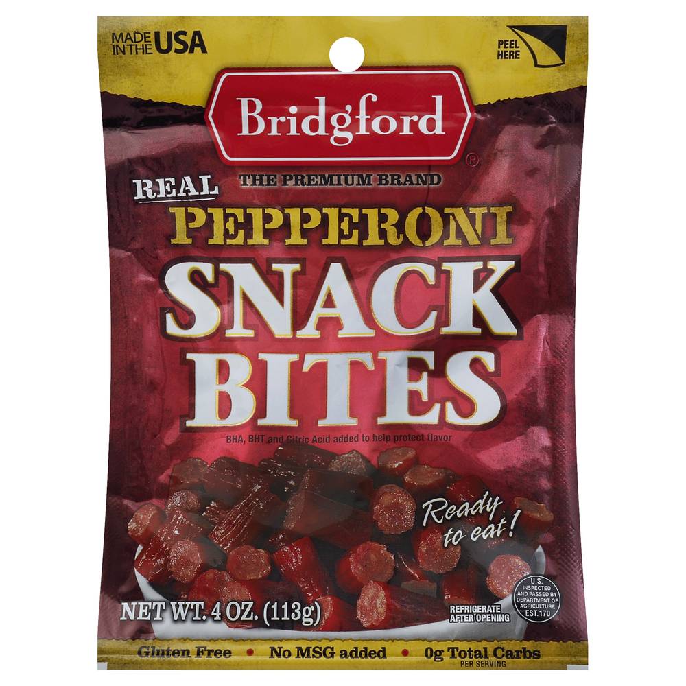 Bridgford Real Pepperoni Snack Bites (4 oz)