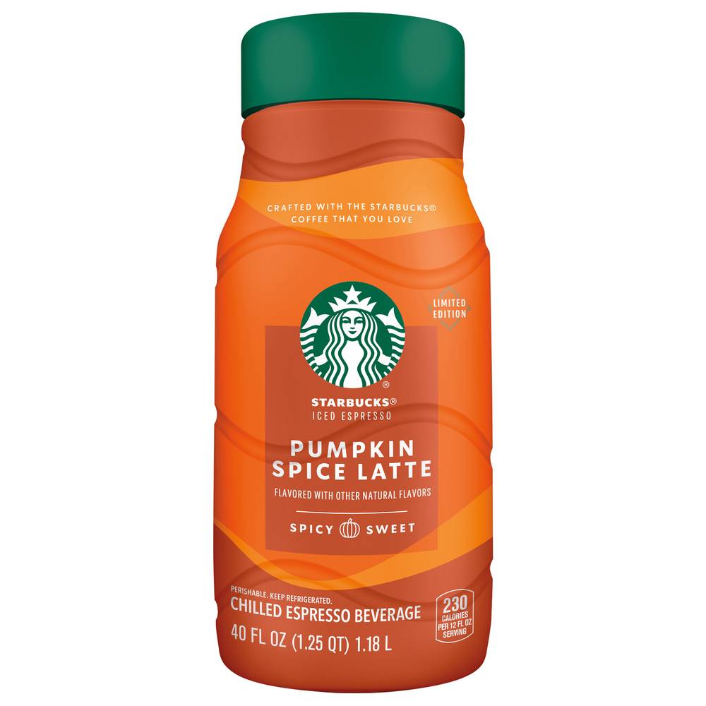 Starbucks Pumpkin Spice Latte Iced Espresso (40 oz)