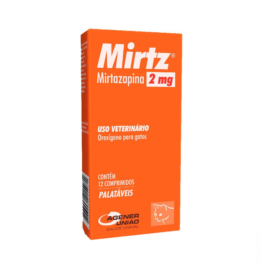 Agener mirtz 2 mg para gatos (12 comprimidos)