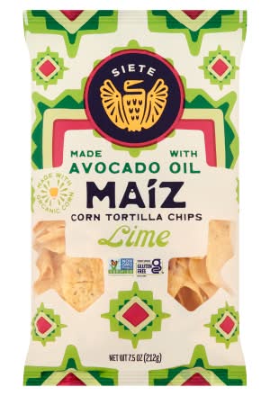 Siete Foods Maiz Totopos Corn Tortilla Chips, Lime (7.5 oz)