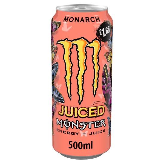 Monster Monarch Peach Nectarine Energy Juice 500ml