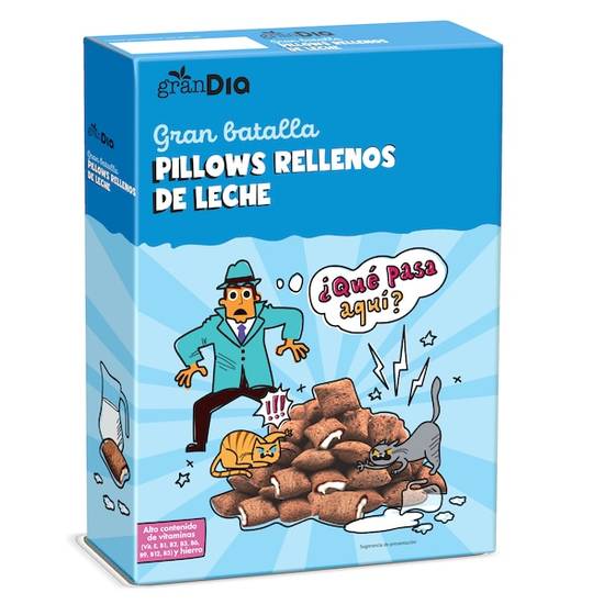 Cereales rellenos de leche Gran Dia caja 500 g