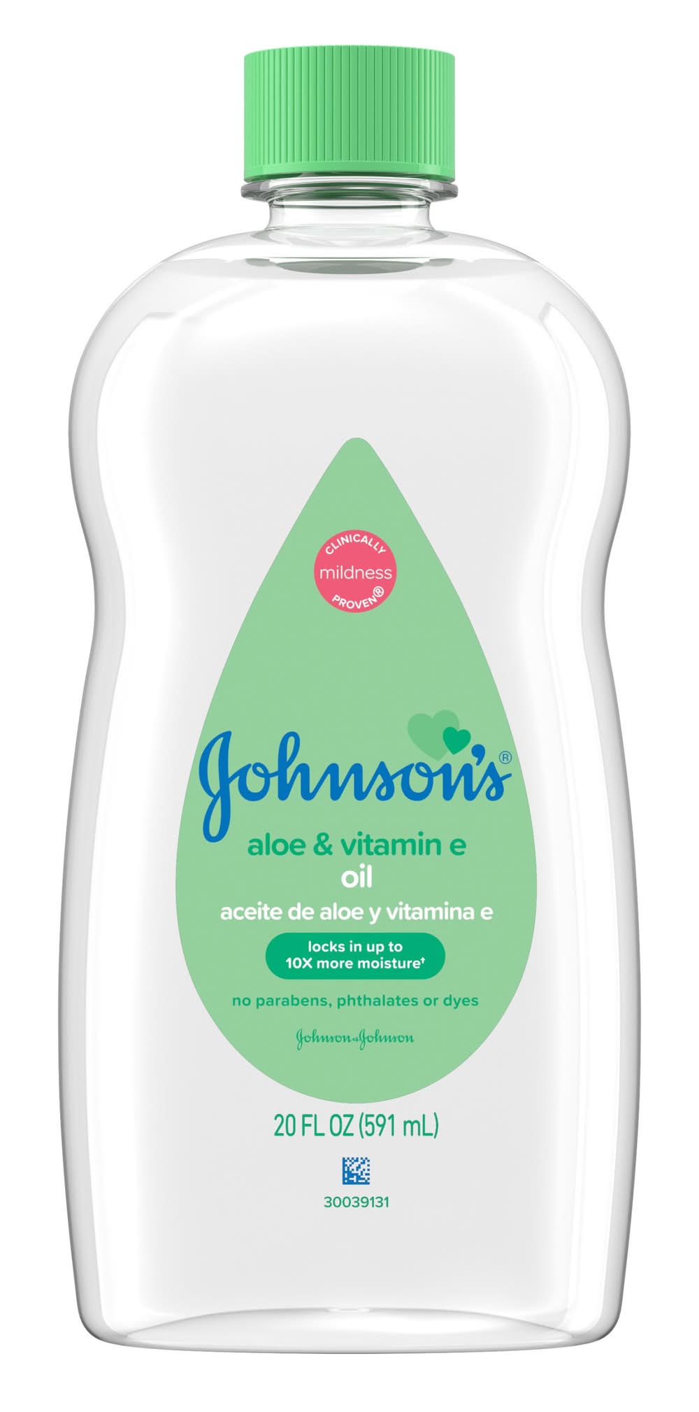 Johnson's Aloe & Vitamin E Baby Oil (20 fl oz)