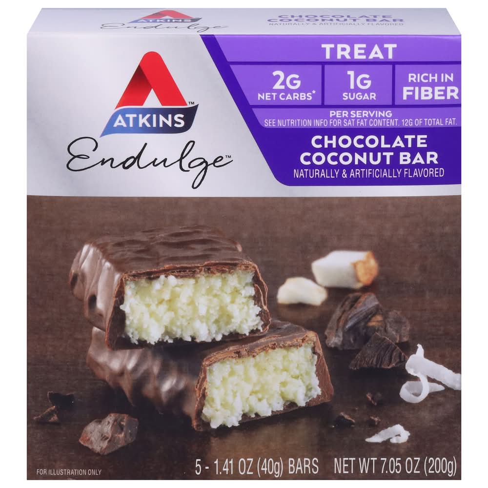 Atkins Endulge Bar, Chocolate-Coconut (5 x 1.41 oz)