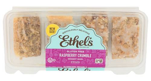Ethel's Baking Co. Gluten Free Crumble Dessert Bar, Raspberry (6 oz)