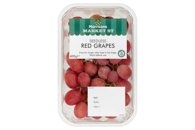 Morrisons Red Grapes 400g
