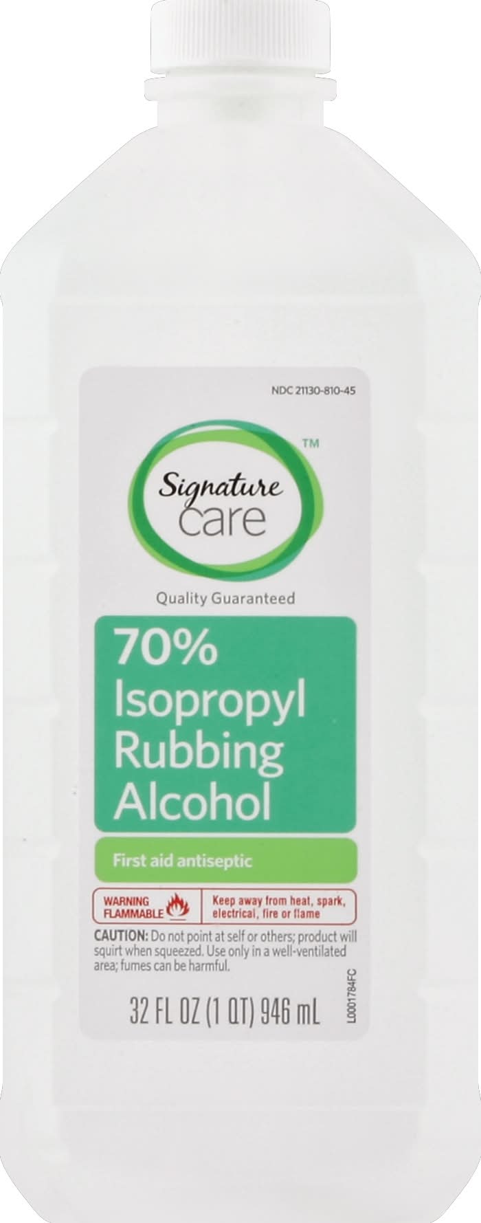 Signature Care 70% Isopropyl Rubbing Alcohol (2.09 lbs)