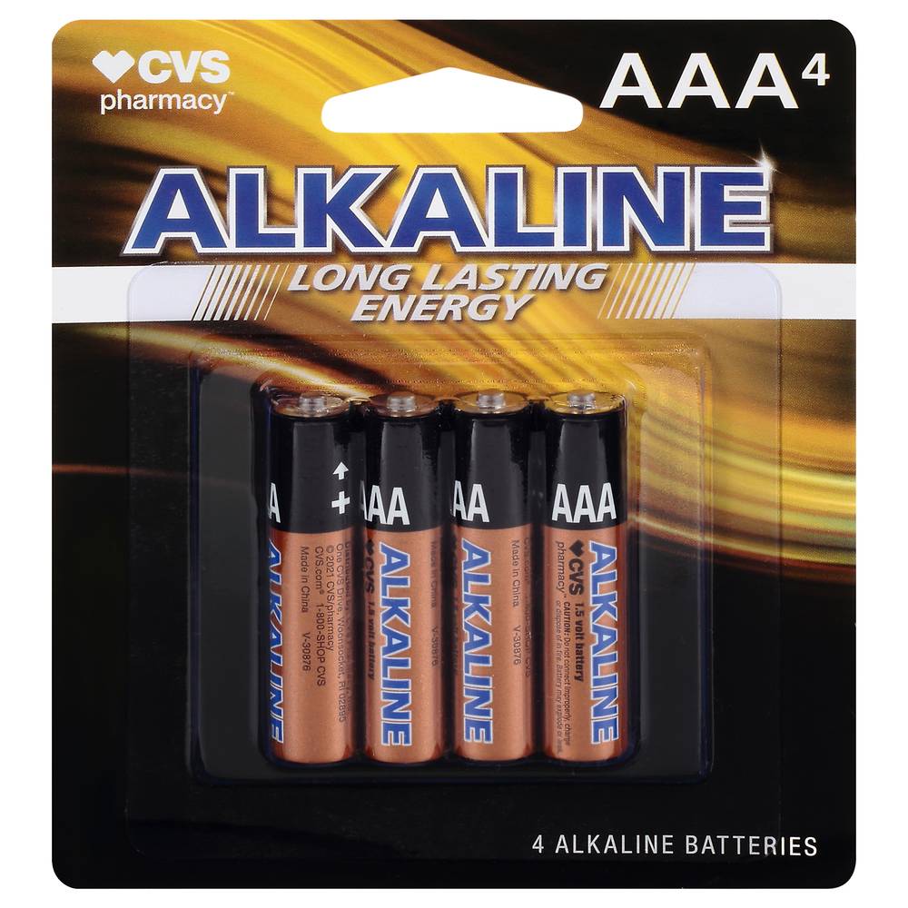 CVS Pharmacy Aaa Alkaline Batteries (4 ct)