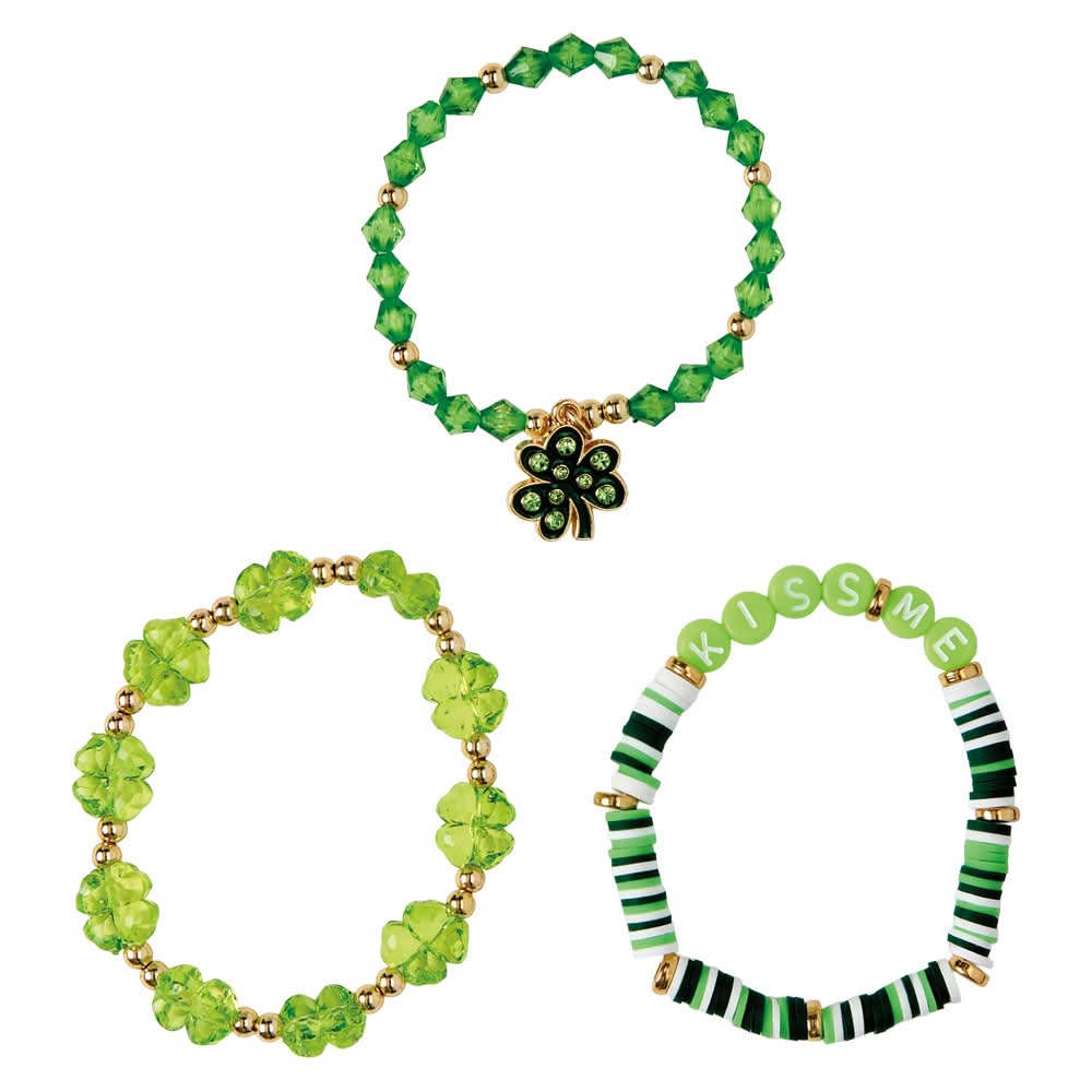 Serra St Pattys Day Accessories - 3pk Bracelets