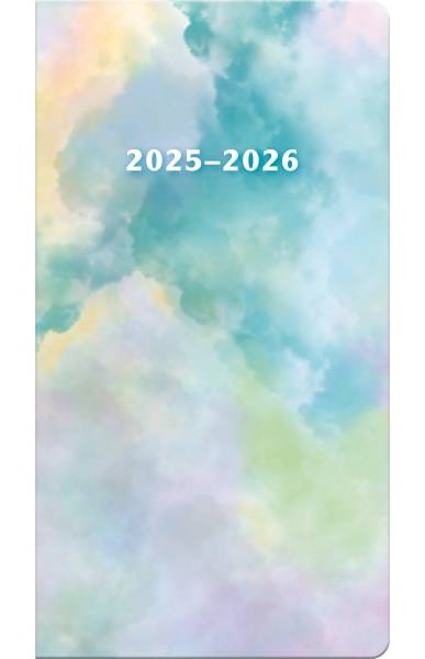 DateWorks 2025 2026 Tie Dye Monthly Pocket Planner