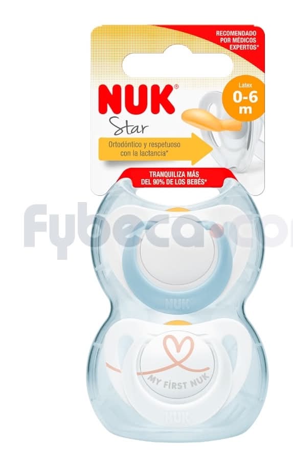 Entretenedor Nuk Latex 1 (0-6M) X2