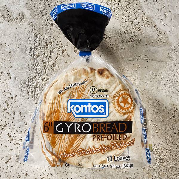 Kontos - Gyro Bread 6" - 12/10ct