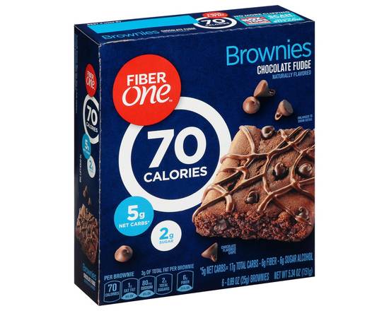 Fiber One · Chocolate Fudge Brownies (6 x 0.8 oz)