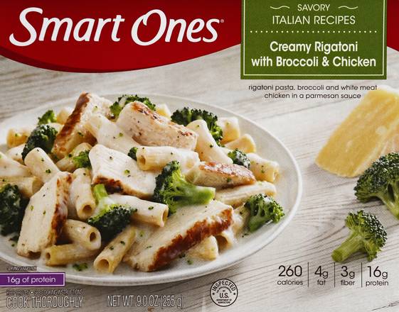 Smart Ones Savory Italian Recipes Frozen Meal (creamy rigatoni-broccoli-chicken)