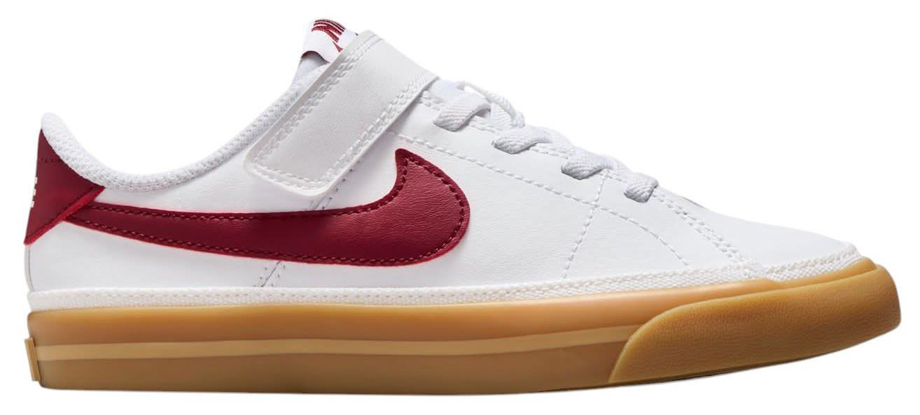 Nike Kids' Preschool Court Legacy Shoes (White/Red, 2.0)