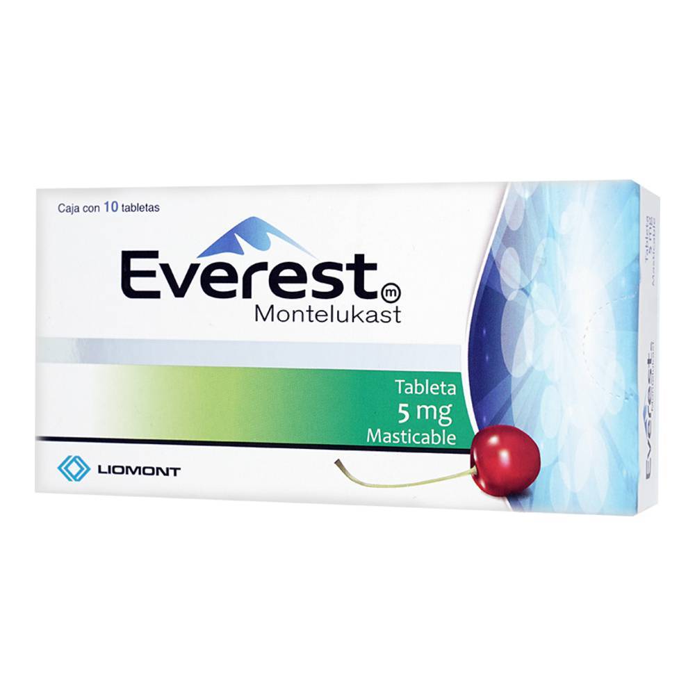 Liomont everest montelukast tabletas 5 mg (10 piezas)