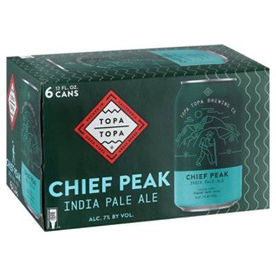 TOPA TOPA BREWING CHIEF PEAK IPA IN CANS
