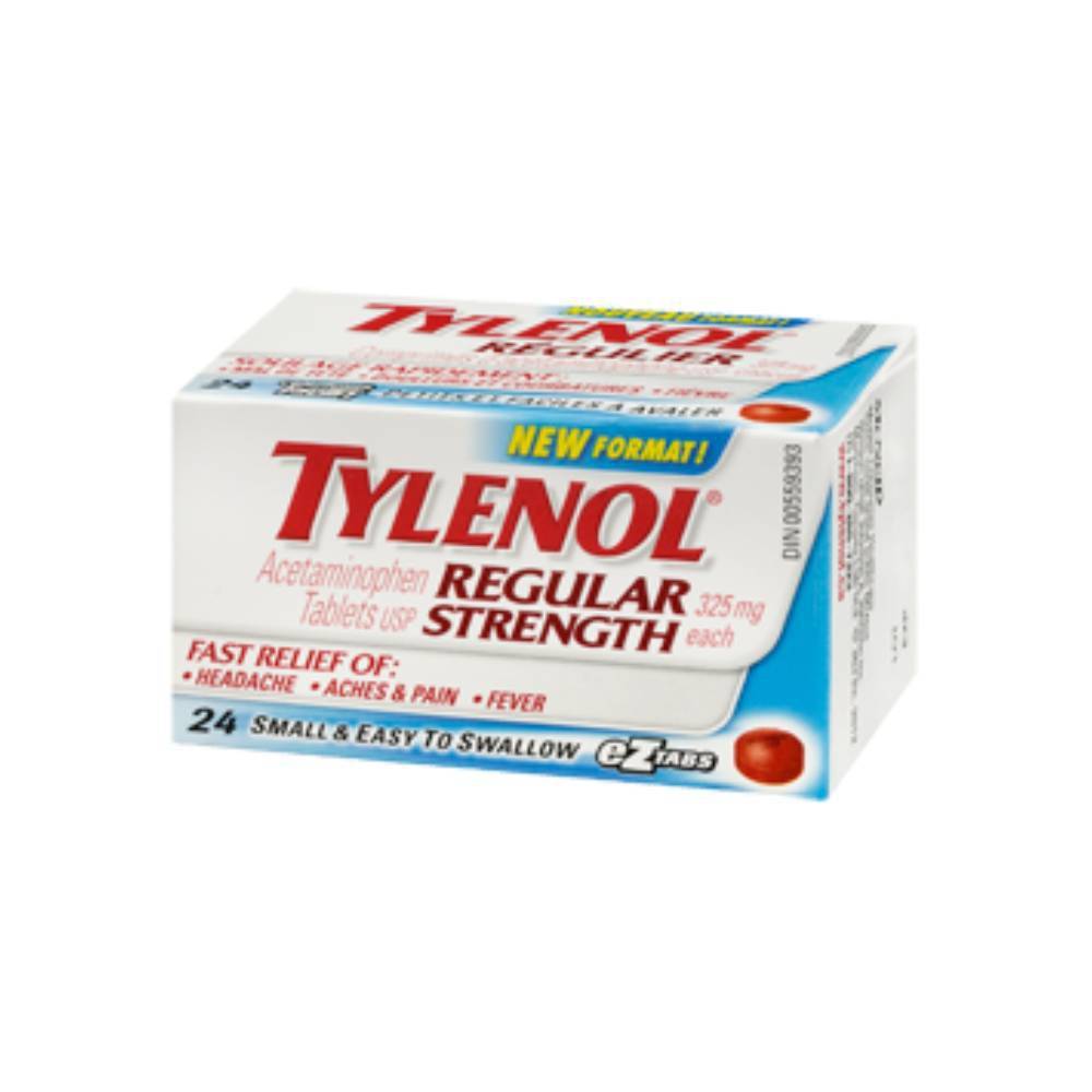 Tylenol comprimés réguliers (cont. 24) - regular strength acetaminophen tablets 325 mg (24 units)