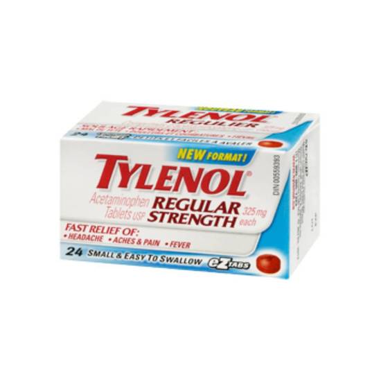 Tylenol Regular Strength Acetaminophen Tablets 325 mg (24 units)