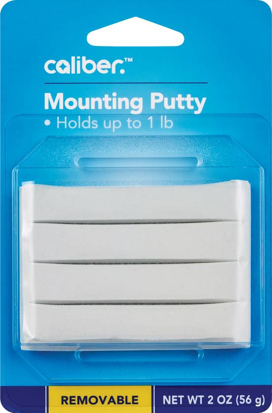 Caliber Removable Mounting Putty, White, 2 oz