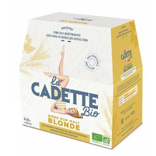 Biere cadette blonde 6 x 25 cl - LA CADETTE - BIO