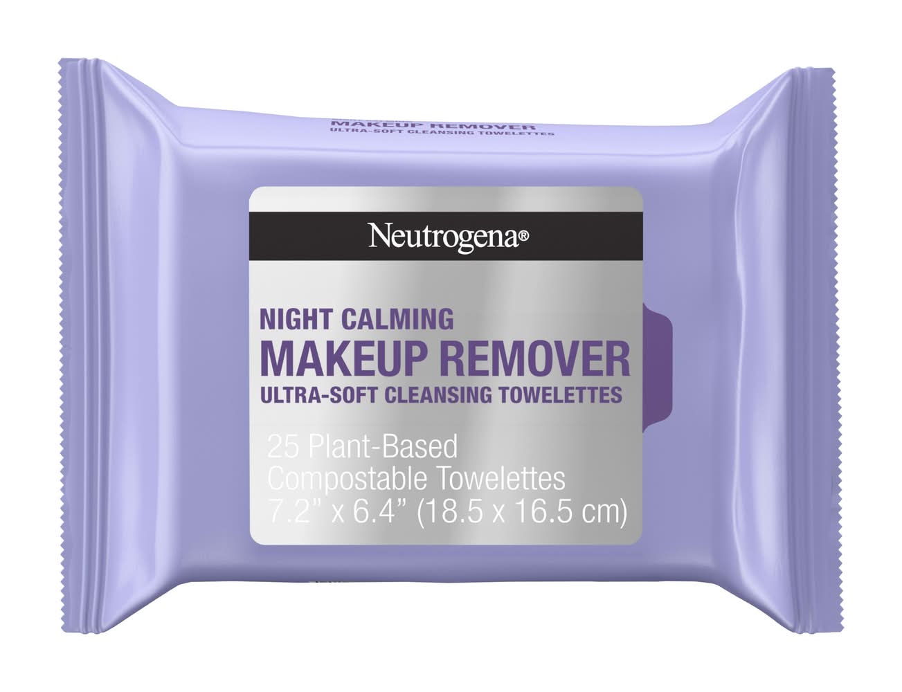 Neutrogena Night Calming Makeup Remover Wipes, 7.2x6.4 in (0.7 oz, 25 ct)