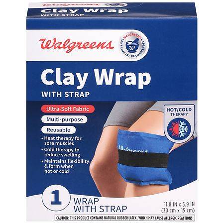 Walgreens Reusable Hot and Cold Multi Purpose Clay Wrap With Strap